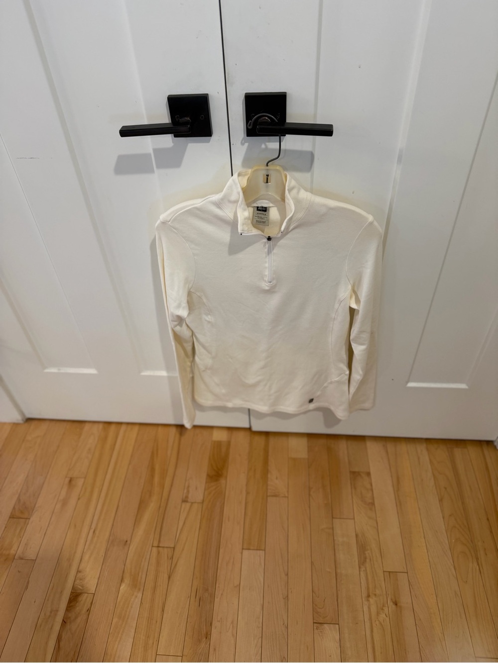 REI Women's Cream Half-Zip Long Sleeve Pullover